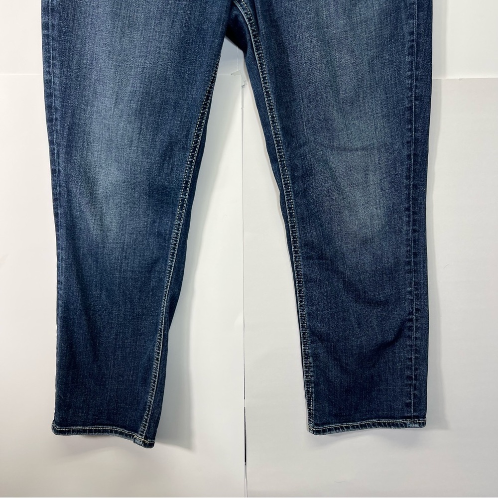 Suki Mid Rise Americana Capri Silver Jeans 32 Suki American Flag Embroidered - Picture 4 of 16